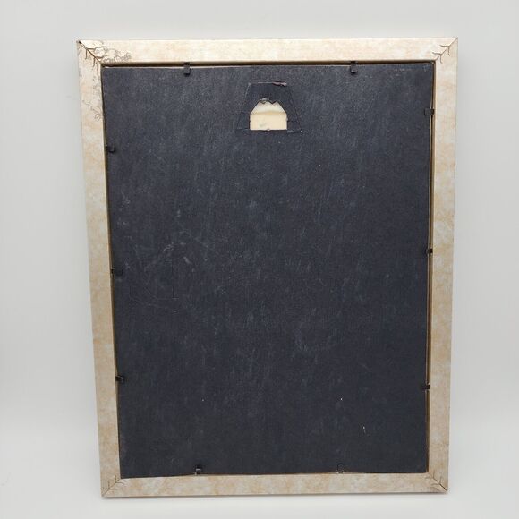 Vtg 90s Dimensions Unicorn Teddy Cross Stitch Framed Art Welcome Baby 14.5x11.5 - Picture 5 of 7